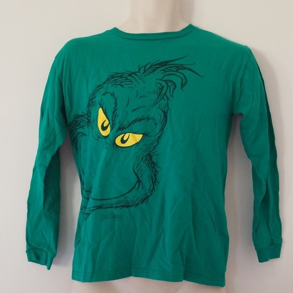 Dr. Seuss Imagination Green Grinch Long Sleeve T - Picture 2 of 8